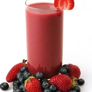 Jus d'orange aux fruits rouges