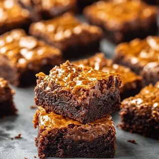 Brownies crunchy caramel