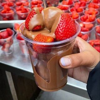 Cup nutella fraises