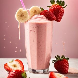 Smoothie banane strawberry