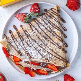 Crêpes nutella fraises