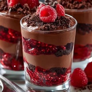 Cup brownies Nutella framboise