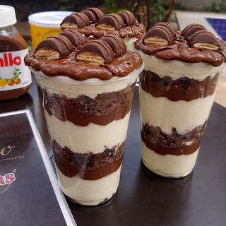 Cup brownie nutella kinder
