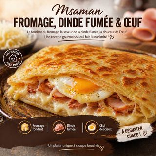 Maloui fromage dinde fumé & oeuf