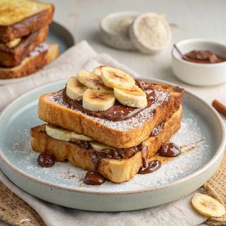 French taost Nutella banane