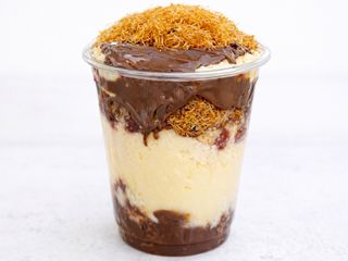 Cup san sebastian nutella kunafa