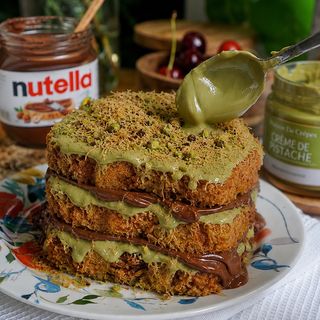 French Toast Kunafa Nutella & Pistache