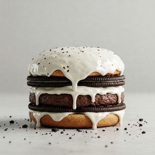 Sweet burger brownie Nutella oreo & chocolat blanc