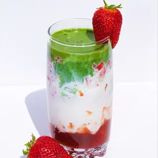 Strawberry Matcha Latte