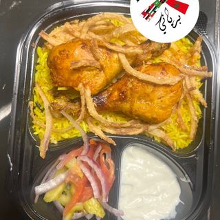 رز  برياني+2 پيلون دجاج) biriani rien