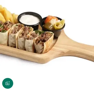 طبق شاورما عربي ميكست