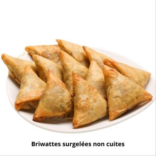 Briwattes aux épinards et au poisson blanc- 20 pièces surgelées