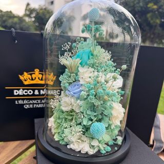 Cloche Rose Éternelle Bleu & Menthe