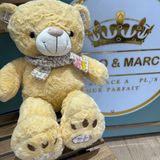 Peluche Beige avec Écharpe – 53 cm