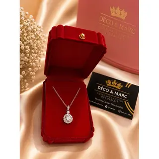 Collier en Argent – Pendentif Goutte Zircon