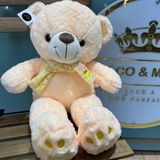 Peluche Pêche Pastel avec Écharpe – 53 cm