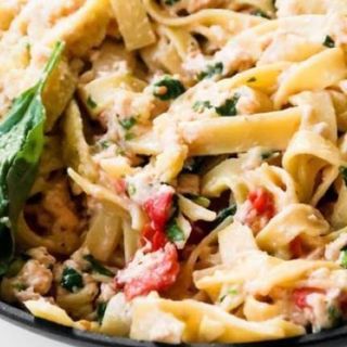 STIR FRY SPINACH PASTA POULET