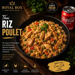 Thai Riz Poulet + Coca-Cola 33cl