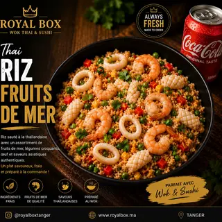 Thai Riz Fruits de Mer + Coca-Cola 33cl