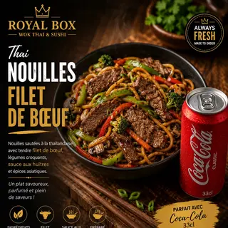 Thai Nouilles Boeuf + Coca-Cola 33cl