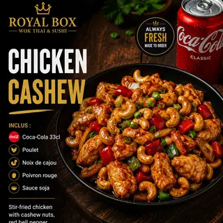 Chicken Cashewd + Coca-Cola 33cl