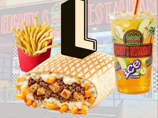 Tacos L (2 viande) + Grande Frite + Boisson