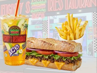 MENU Sandwich Viande hachée + Frite + Boisson