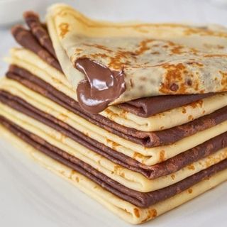 Crêpe chocolat + salade de fruits avocat