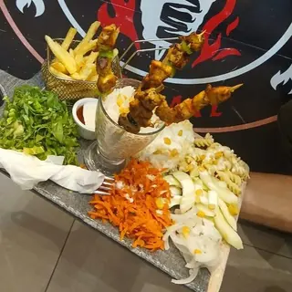 Plat brochette