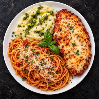Plat Poulet Parmegiana