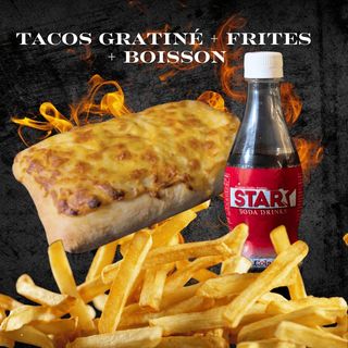 Tacos Gratiné L + Frites + Boisson