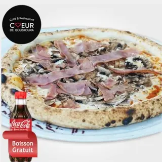 Pizza Charcuterie boisson gratuit 