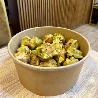 bubble waffle cups pistache