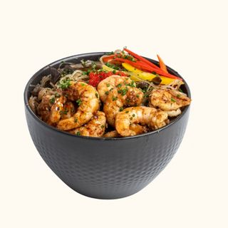 Wok Vermicelle Crevettes Grises