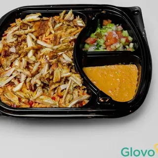 طبق رز بسمتي ميكست بالشاورما
