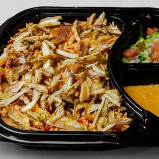 طبق رز كبسة  بالشاورما 