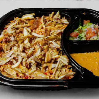 طبق رز مندي مدخن بالشاورما