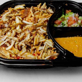 طبق رز بسمتي سپايسي بالشاورما 