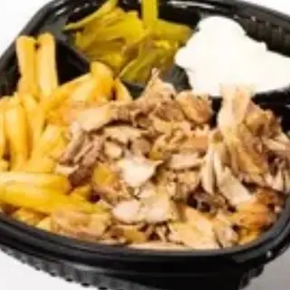 طبق شاورما دجاج شرائح
