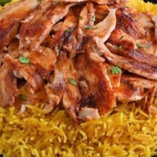 طبق كبسة بالشاورما