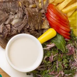 طبق شاورما ميكست شرائح