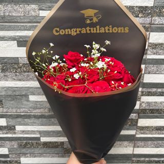 Bouquet 15 fleurs congratulations