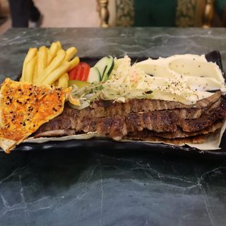 Plat chawarma viande
