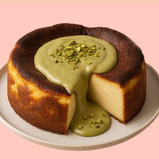 San Sebastian kunafa pistache