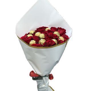 Bouquet 20 fleurs 10 ferrero