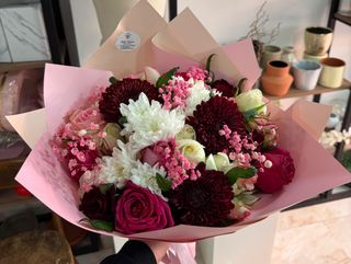 Bouquet roses mélanges spécial 100/100