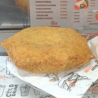 Crespy burger ( cordon bleu )