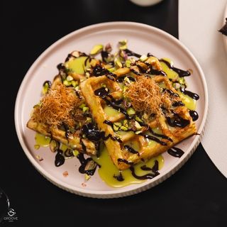 Waffle Dubaï chocolate