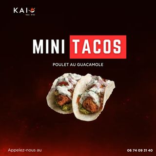 2x Mini Tacos Poulet Guacamole