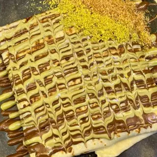 Crêpes kunafa pistache